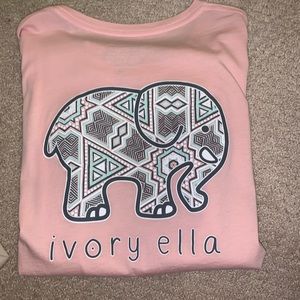 Long sleeve ivory Ella t shirt